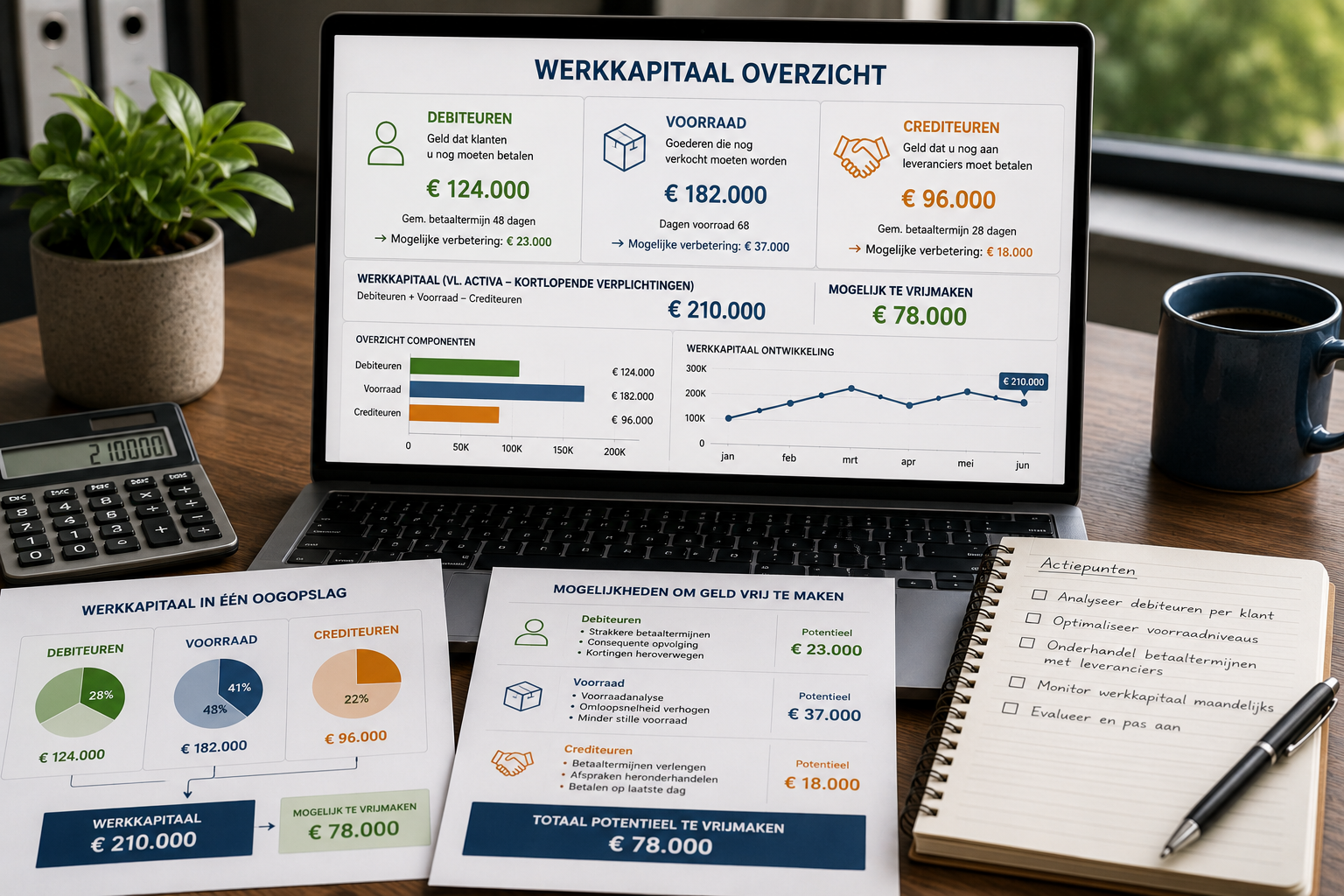 Werkkapitaal berekenen en verbeteren